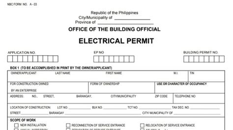 no electrical permit required